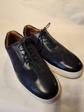 Barker Stig Men's Blue Leather Suede Sneakers Lace-Up US 11 UK 10 EU 44